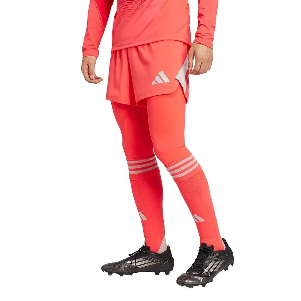 Adidas Tiro 25 Pro Goalkeeper Tights/Shorts Shock Red JH3311 Men's Large NEW